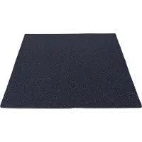 Gorilla Sports Schutzmatten Set - 4 Matten mit 8 Endstücke, 60x60cm, rutschfeste, Eva, Schwarz mit Blau Effekt - Unterlegmatten, Bodenschutzmatten, Puzzlematten, Fitnessmatten, Bodenschutz Matten
