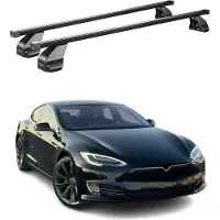 Menabo Dachträger Grundtäger für Tesla Model S 2016-2025 75kg Stahl Schwarz 2x