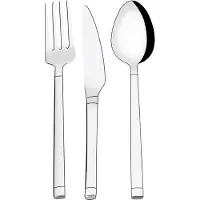 Serenk Barcelona 18-teiliges Edelstahl-Besteckset – Hochwertiges 18/10 Besteck für 6 Personen, Spülmaschinenfest, Ideal für Alltag, Besondere Anlässe