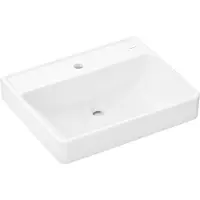 Hansgrohe Waschtisch Xanuia Q 600x480mm, m Hahnl., o. ÜL, SC, weiß