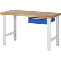 RAU Werkbank höhenverstellbar 7001A1, B1500xT700xH790-1140mm, 1x Schublade-TA