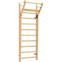 Nohrd Sprossenwand mit Ausleger, Eiche, 10 Sprossen