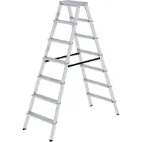 Proregal ML Stufen-Stehleiter beidseitig begehbar 2x7 Stufen
