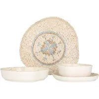 RINART Geschirrset - Celest - 24 teilig - 6 Personen - Porzellan