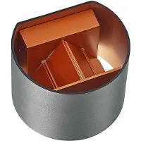 Arcchio Wandleuchte Zuzana, rund, schwarz, Stecker, 13 cm