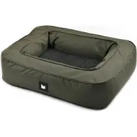 Extreme Lounging - b-dog luxury mini - orthopädisches Hundekissen - waschbar mit Reißverschluss - abnehmbares Kissen - 34x20x15cm - waldgrün