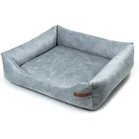 Rexproduct Frida – Nachhaltiges Hundebett und Katzenbett mit hohen Seiten, waschbar & wasserabweisend, Grau Größe XL