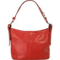 Samantha Look Umhängetasche "Damen echt Leder, Made in Italy", Damen, Gr. B/H/T: 33cm x 25cm x 15cm onesize, rot, Leder, Taschen Umhängetasche, echt Leder, Made in Italy