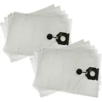VHBW 10x Staubbeutel kompatibel mit Kärcher NT 30/1 Tact Te M, Ap Te L, Ap L, Tact Te L, Tact L Staubsauger - 35,1cm x 34,9cm Weiß