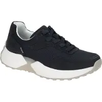 Gabor ROLLINGSOFT Damenschuhe - sportliche Schnür- Halbschuhe blau Freizeit