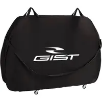 Gist Fahrrad-Transporttasche für MTB/Racing schwarz, gepolstert, mit Räder+Ständer