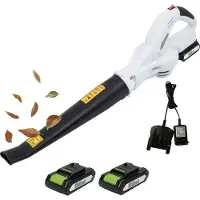 TRUTZHOLM Akku-Laubbläser 20V mit 2000mAh 240km/h mit 2 Akkus & Ladegerät