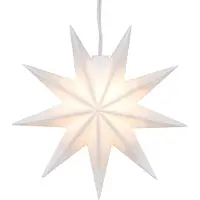 Deco Trend Sterntaler LED-Stern, 1 warmweiße LED, mit Batteriebox, weiß