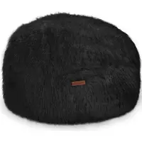 Green Bean runder Sitzpouf Felloptik in 3 Farben - Sitzhocker mit Füllung - Maße 45 x 25 cm - perfekte Ergänzung zum Sitzsack - Sitzwürfel Sitzkissen Hocker Sitzhocker Schwarz