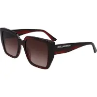 Karl Lagerfeld KL6036S N Striped burgundy 52/19/140 Damen Sonnenbrillen