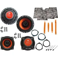 DSX JBL Boxen für Opel Astra H ab Bj 04 -14 Tür vorne hinten Dämmmatte Bügel 720 W