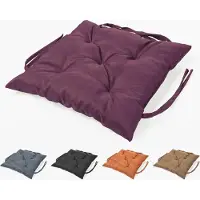 Sunnypillow Bankauflage Stuhlkissen Bankkissen 60 x 60 cm Sitzkissen für Hollywoodschaukel Polsterauflage Auflage für Gartenbank viele Farben und Größen zur Auswahl Violett