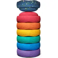 Stapelstein - Original Mini, Spring Special rainbow classic (7er-Set)