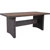 DELUKE Gartentisch ESSEN - Akazie, Weidengrau, 90x180x75cm | Terrassentisch Wetterfest Outdoor Tisch