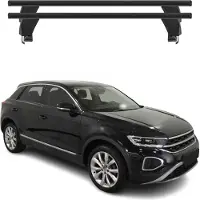 Menabo Dachträger Grundtäger für VW T-Roc 2017-2025 50kg Aluminium Schwarz 2 tlg
