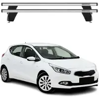 Menabo Dachträger Grundtäger für Kia Ceed 2012-2018 75kg Aluminium Silber 2 tlg