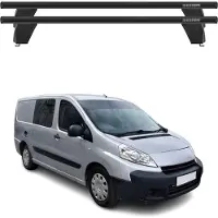 Menabo Dachträger Querträger für Peugeot Expert 2007-2016 ABE Aluminium Schwarz