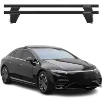 Menabo Dachträger Grundtäger für Mercedes EQS V297 2021-2025 75kg Alu Schwarz 2x