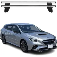 Menabo Dachträger Grundtäger für Subaru Levorg 2015-2020 75kg Alu Silber 2 tlg
