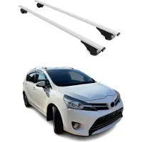 Omtec Dachträger Gepäckträger für Toyota Verso 2009-2018 Grundträger Metall Silber 2x