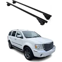 Omac Dachträger Grundtäger für Chrysler Aspen 2007-2009 75kg Metall Schwarz 2 tlg