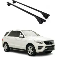 Omac Dachträger Grundtäger für Mercedes ML Klasse GLE W166 2011-2015 75kg Schwarz 2x