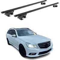 Aurilis Dachträger für Mercedes Classe E Kombi S212 2009-2016 5 tür 90kg Alu ABE Schwarz