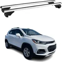 Omac Dachträger Grundtäger für Chevrolet Trax 2012-2023 75kg Aluminium Silber 2 tlg