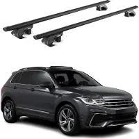 Aurilis Dachträger für VW Tiguan 5N AD1 Allspace 2016-2024 90kg Alu Schwarz 2x ABE