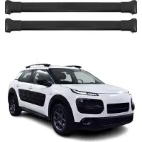 Omac Dachträger Gepäckträger für Citroen C4 Cactus 2014-2021 Relingträger Alu Schwarz
