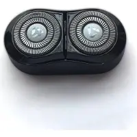 Lixada Ersatzkopf kompatibel mit Elektrorasierer MINI6, Upgrade doppelschichtiger Trimmerkopf mit praeziser Klinge und magnetischem Saugdesign