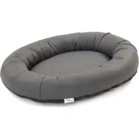 Wallace & Jones Hundebett Bolton · orthopädisches Liegebett aus Kunstleder · dunkelgrau · ca. 63 x 50 cm