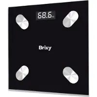 Brixy Infinity Goods Digitale Personenwaage mit App – Smart Scale – Intelligente Waage mit Körperanalyse –