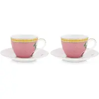 Pip studio La Majorelle Pink Espressotasse m Untere Set2