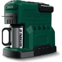 Parkside PKMA 20-LI A1 DARK Green Filterkaffeemaschine, Kunststoffgehäuse, Becher