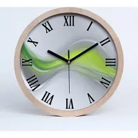 Tulup Holzuhr 20fi cm wanduhr - schwarze Spitzen - abstrakcjaale