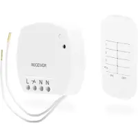 Smartwares SH4-99560 Schalter- und Dimmerset, Kabellos, Weiß, Kunststoff, IP21, 433.92 MHz, Eingebaut
