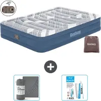 Bestway Luftmatratze - 2-Personen - 152 x 203 x 36 cm - Blau - Inklusive Zubehör