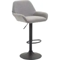 CLP Barhocker Braga Stoff B grau