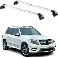 Aurilis Dachträger Grundtäger für Mercedes GLK Klasse X204 2008-2015 100kg Alu ABE Grau
