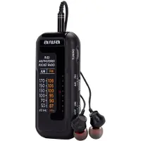 Aiwa R-22BK, Persönlich, Analog, AM, FM, Analog, 3,5 mm, Schwarz