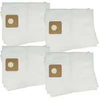 VHBW 20x Staubbeutel kompatibel mit Cleanfix RS 07, RS 05 Staubsauger - 30cm x 20cm Weiß