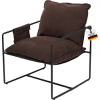 Albatros Designer Vintage Sessel Breston, hochwertiger Stoff Bezug in Braun, sehr bequem, Relaxsessel Loungesessel für Wohnzimmer, Schlafzimmer oder als Fernsehsessel
