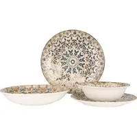 RINART Geschirrset (Medium) - Aztec - 24 teilig - 6 Personen - Porzellan