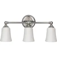 FEISS Elstead Huguenot Lake LED Wandleuchte G9 3-fach Poliertes Chrom IP44